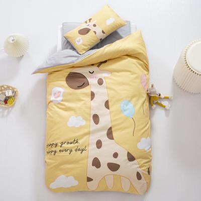 China Anti-Static Lovely Style Animal Pattern Printed For Quilting Organic Cotton Kids Bedding Set for sale