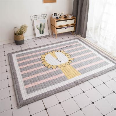 China Activity Cartoon Baby Toys Rug Kids Room Washable Foldable Animal Mat for sale