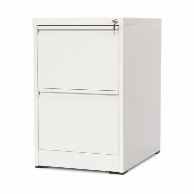 China Knock down FAS-002-2D 2 Drawer Office Cupboard Vertical Steel File Cabinet Metal Filing Cabinets for sale