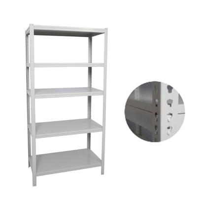 China 5 Layers Home Light Duty Metal Steel Warehouse Shelf Stacking Storage Shelving Rack for sale