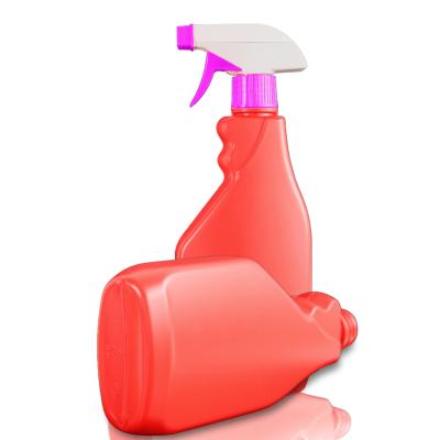 China 16 Oz Eco - Friendly Detergent Cleaning 500ml Red Trigger Plastic Spray Bottle for sale