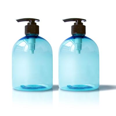 China Personal Care 16oz PET Hand Soap Bottles 500ml Plastic Hand Wash Bottle Screen Printing Boston Round ISO9001 OEM Personal Care Screw Cap for sale