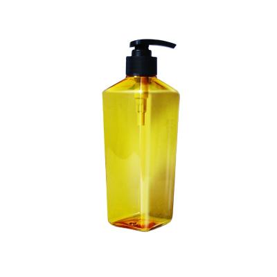 China BEAUTY PACKAGING 800ml Bathroom Large Capacity Shower Gel Bottle Plastic Hair Shampoo Bottle With Black Pump for sale