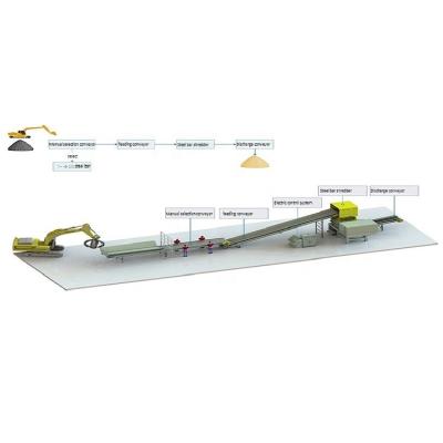 China Recycle Waste Metal Customized industrial rebar recycling and crushing system with best price for sale