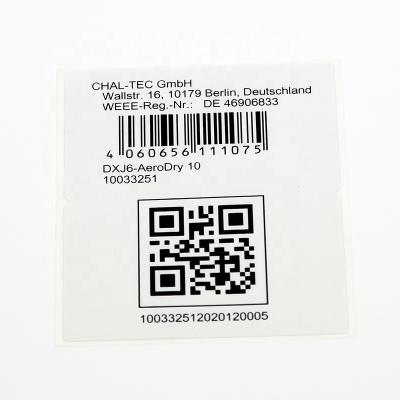 China Barcode Barcode Label Product Price Tag High Accuracy Printing Serial Number (600 Dots) for sale