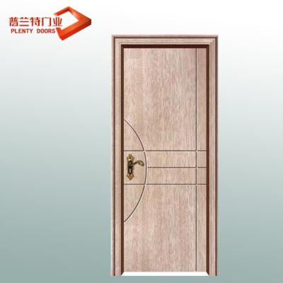 China Cheap Modern Kerala Teak Door Main Entrance MDF-PVC Interior Used Solid Wood Door for sale