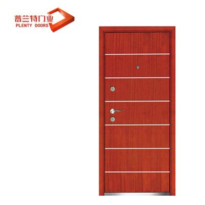 China Turkey traditional armored door, wooden steel armor door, exterior door with CE for sale