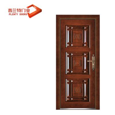 China Front Entrance Modern Design China Steel Wooden Armored Door for sale