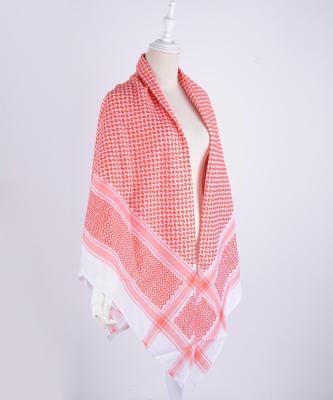 China Factory woven pattern square keffiyeh desert man polyester scarves yashmagh hijab shawl wrap men's scarf windproof muslim shemagh arabic for sale