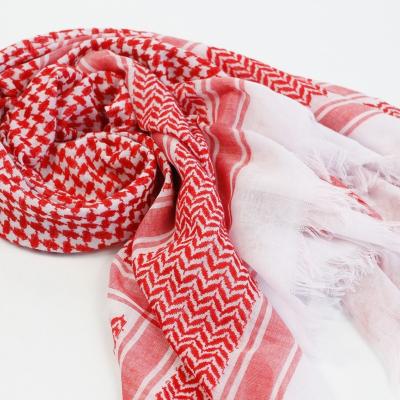 China Factory woven pattern square keffiyeh desert man polyester scarves yashmagh hijab shawl wrap men's scarf windproof muslim shemagh arabic for sale