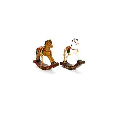 China Factory Direct Home / Hotel Crafts Sets White Horse Brown Horse for sale