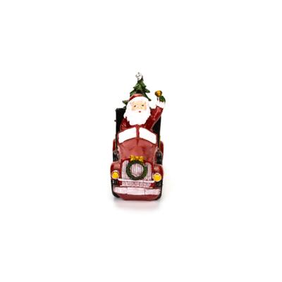 China Christmas NewItems Christmas 2021 Decorating Santa Ornaments Puddle Jumper Car for sale