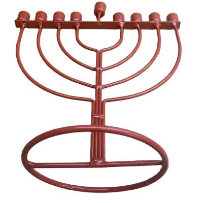 China Religious activities 9 branch candle holder for Hanukkah for sale