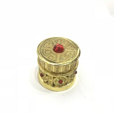 China Wholesale Dubai Mini Pocket Decoration Empty Saffron Perfume Glass Alloy Glass Bottle for sale