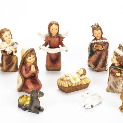 China Religious antique Polyresin nativity figurine set, resin nativity scene figurines for sale