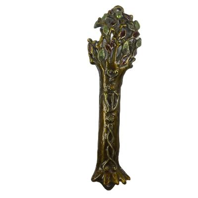 China China (Mainland) Tree of Life Metal Mezuzah Judaica Pewter Mezuzah for sale