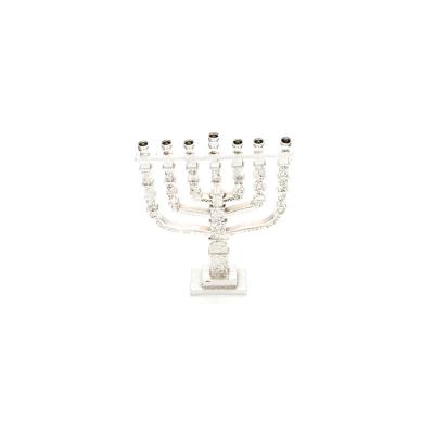 China Religious Activities Ally Church Menorah / 7 Lite Alloy Candle Holder / Candles for sale