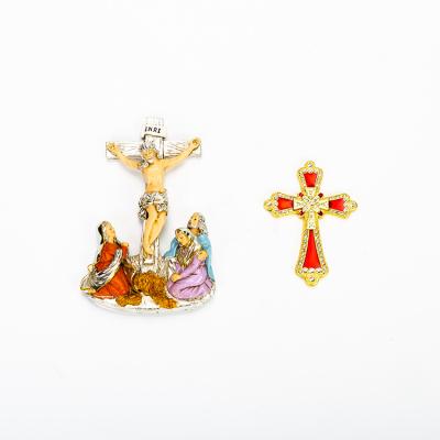 China Europe resin religious crafts resin crucifix cross design for sale for sale