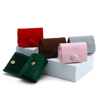 China Candy Color Velvet Jewelry Box for Customized Storage of Rings Necklaces and Earrings for sale