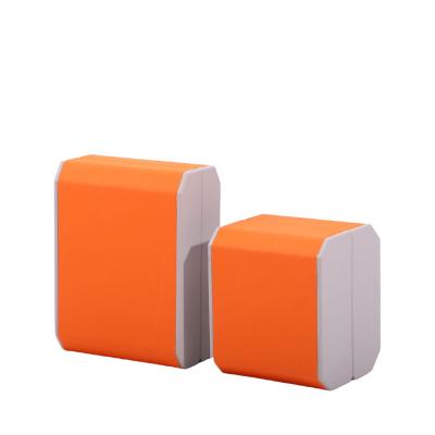 China Customized Size Custom LED Plastic Jewelry Box with Orange LED and Customer's Logo for sale