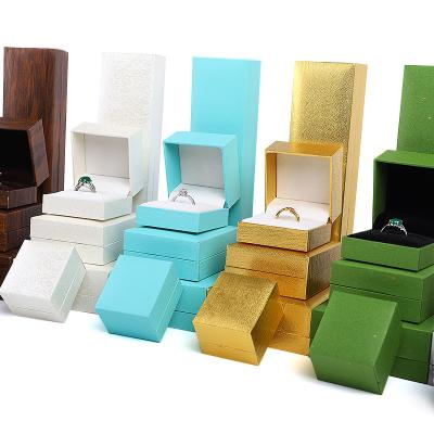 China Jewelry Boxes Material Paper Velvet Newest Style for Earrings Necklaces and Rings for sale