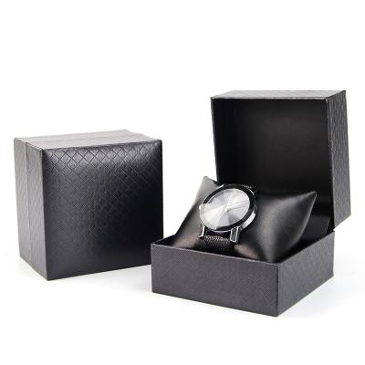 China Diamant Crosshatch Textured Hard Paper Horloge Case Karton Luxe Box Te koop