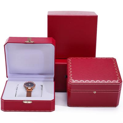 China Captivating Octagonal Hard Paper Watch Case Box With Gold Button Ornament for sale