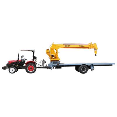 China CRANE TRUCK Agricultural 5 ton 6 ton 8 ton mini hydraulic telescopic boom tractor crane for farm for sale