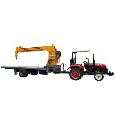 China TRUCK CRANE China 3 Ton 50hp-100hp Tractor Mounted Crane For Lifting And Transporting for sale