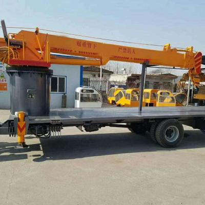 China TRUCK CRANE Good quality manual mini trailer hydraulic mounted crane price for sale for sale