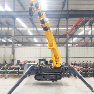 China TRUCK CRANE 1 ton 2 ton 3 ton 5 ton mini spider foldable crawler crane for sale