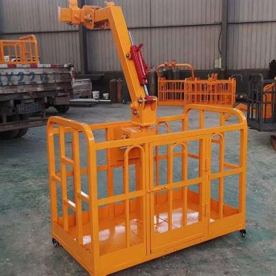 China Other truck crane lift working cradle platform boom lift with basket working platform man selflift crane for sale