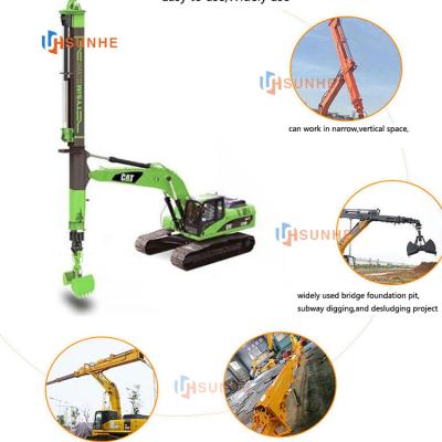 China Construction worksÂ   euvalyptus logging telescopic arm for excavator for sale