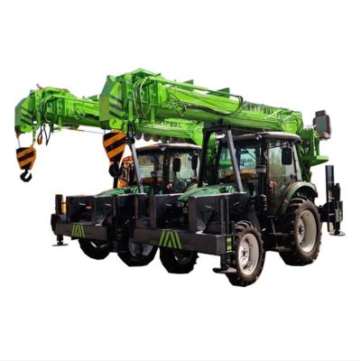 China TRUCK CRANE four wheel drive chassis tractor crane and pole lifting drilling machine for sale