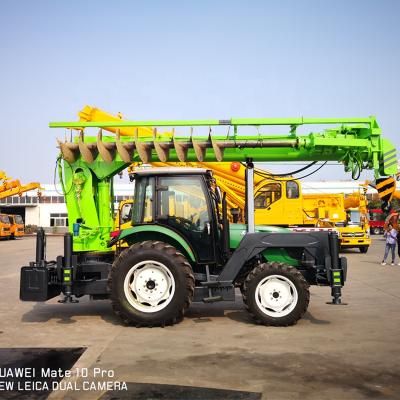 China TRUCK CRANE Tractor With Big Capacity Crane Auger Pile Lifting Machine For Poles for sale