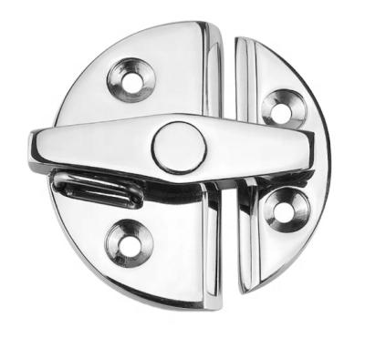 China Pontoon Marine Grade Stainless Steel 316 Boat Door Cabinet Hatch Round Turn Knob Twist Hook Latch Marine Hardware Accessories for sale