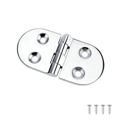 China Boat Hardware Fitting 316 Stainless Steel Boat Caravan RV Deck Hinge Cabinet Drawer Door Strap End Hinge Furniture Hardware for sale