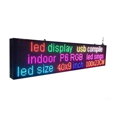 China Indoor LED Display LED Scrolling Sign Programmable LED Display for sale