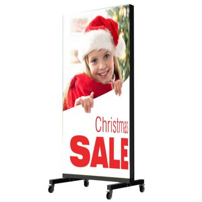 China Indoor LED Display Freestanding LED Screen Smart City Led Sign LED Advertisement Poster for sale