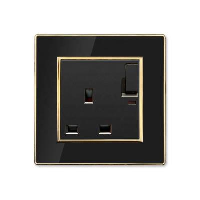 China Hot Sale Saudi Arabia British Standard 220V 13A UK 3 Pin Wall Sockets Switch With Residential / Multi-Purpose Neon for sale