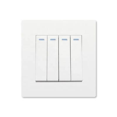 China Top Selling Home Appliance Yemen Iraq Ghana Bengal Market Customized Logo 1 2 3 Socket British Wall 4 Gang Switch Electric Light Switch for sale