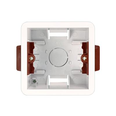 China For Dry Wall 86Type Switch And Socket 1 Strip Liner Box For Wall Socket Gypsum Board Drywall Plasterboard 47mm Depth Wall Switch 86 Embedded Cassette Type BOX for sale