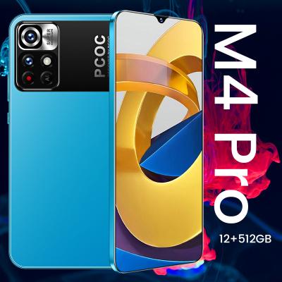 China Fingerprint Unlock PCOC M4 PRO 6.7 Inch 12GB+512GB Android Smartphone 10 Core 5G LEFT Phone 3 Camera Face ID Unlock Mobile Phone for sale