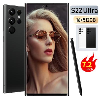 China Brand New Original 2022 Fingerprint Smartphones 16GB+512GB 10 Battery S22 Ultra Big Core Unlocked Dual Sim OEM Mobile Phone for sale