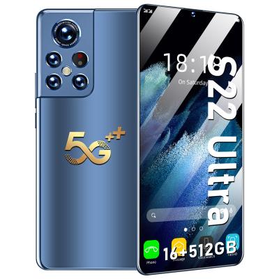 China Original Waterproof S22 Ultra Smartphone Unlocked 6.9 Inch 16GB+512GB Unlocks OLED Screen Mobile Phones Ultra HD Android 12 Double Phone for sale