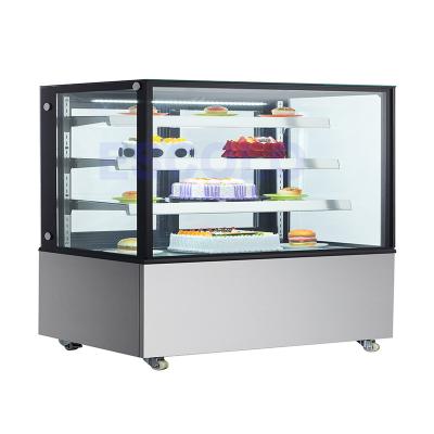 China Single-temperature Commercial Cold Deli Cakes Refrigerated Refrigerator Display Case Refrigerator Cake Display for sale