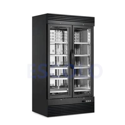 China Single-temperature Commercial Vertical Glass Door Dry Age Meat Fridge for sale