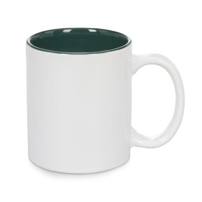 China 11oz Viable Sublimation Two Tone Mug Inner Color-Green for sale