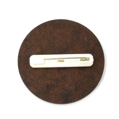 China With Pin MDF Sublimation Hardboard Name Badge With Pin Round for sale