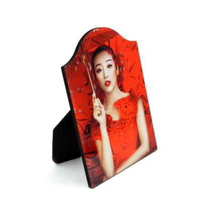 China Custom Wooden Photo Frame Blank MDF Sublimation Print Gift Light Hardboard Photo Board 5*7 for sale